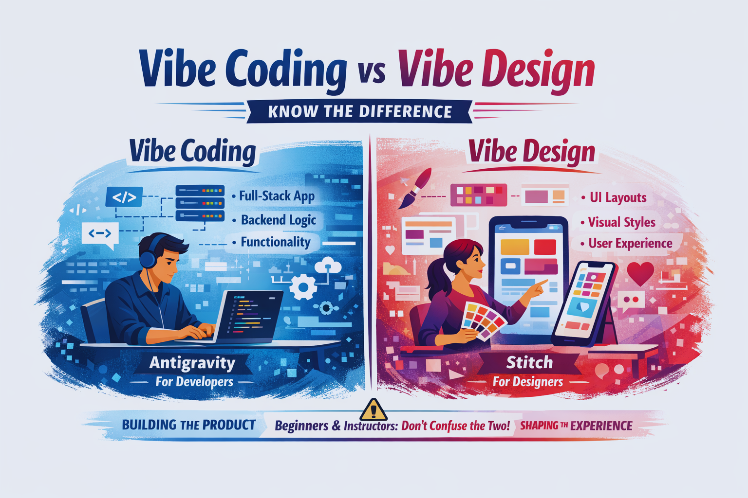Vibe Coding Is Not Vibe Design And Beginners and Instructors Should Know the Difference