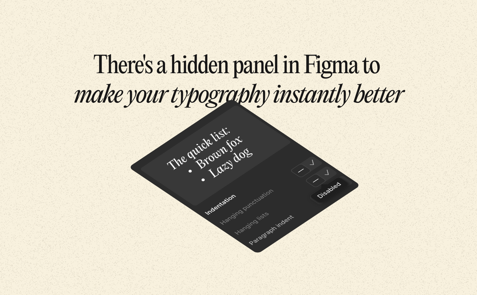 There’s a Hidden Panel in Figma That Makes Your Typography Instantly?