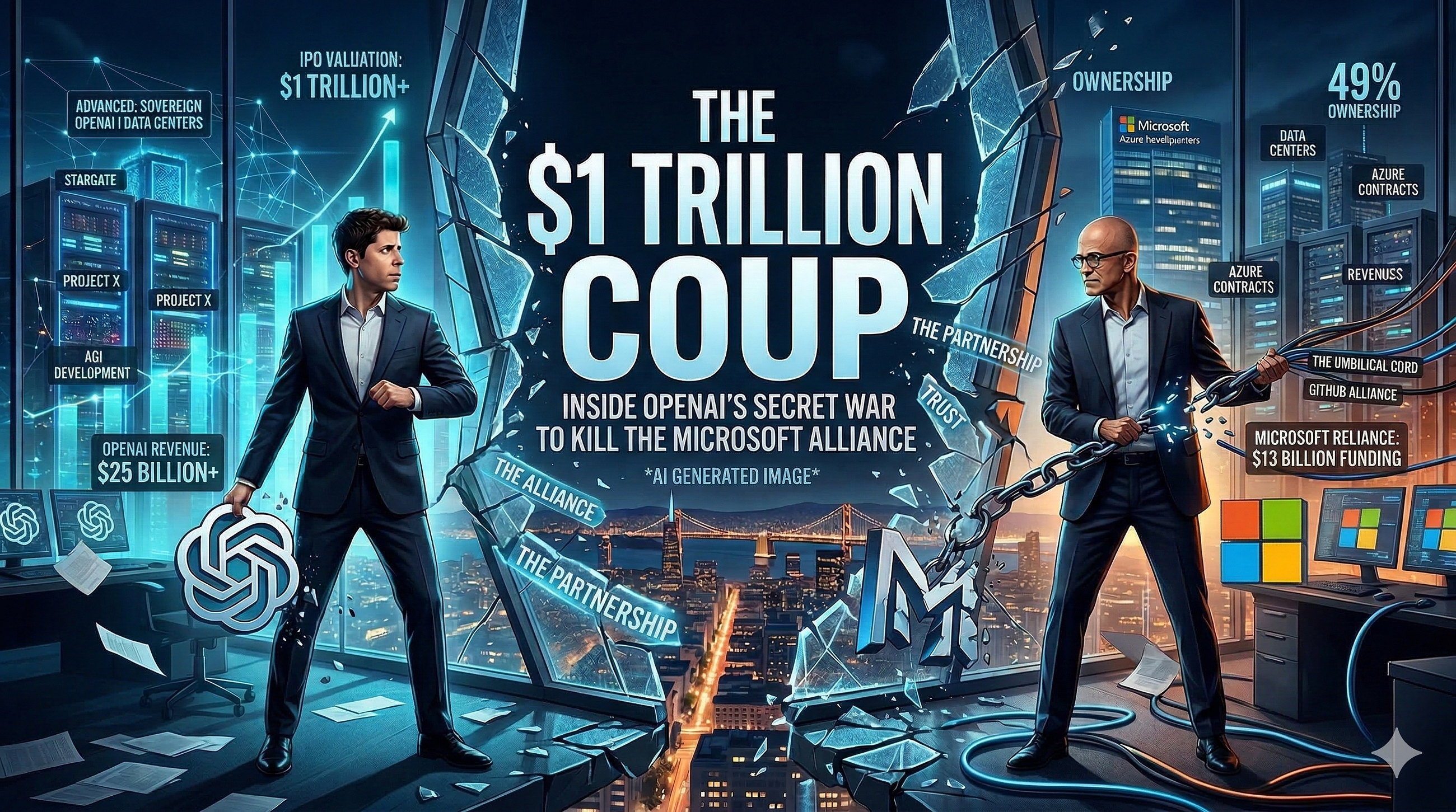 The $1 Trillion Coup: Inside OpenAI’s Secret War to Kill the Microsoft Alliance