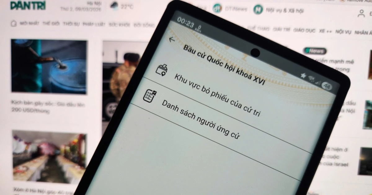 Cách xem địa điểm bỏ phiếu bầu cử và thông tin người ứng cử ĐBQH bằng VNeID