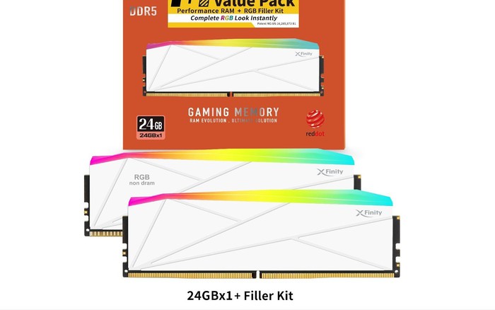 V-Color ra mắt kit RAM DDR5 độc đáo, kết hợp một thanh thật và một thanh 'giả'