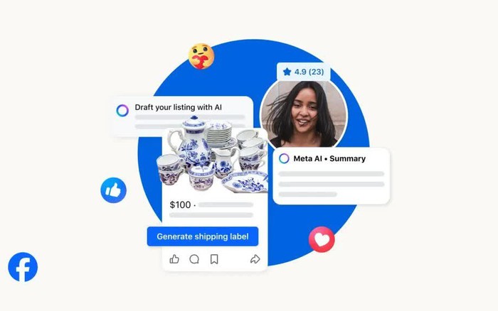 Facebook Marketplace tích hợp AI tự động trả lời tin nhắn, tạo bài đă?