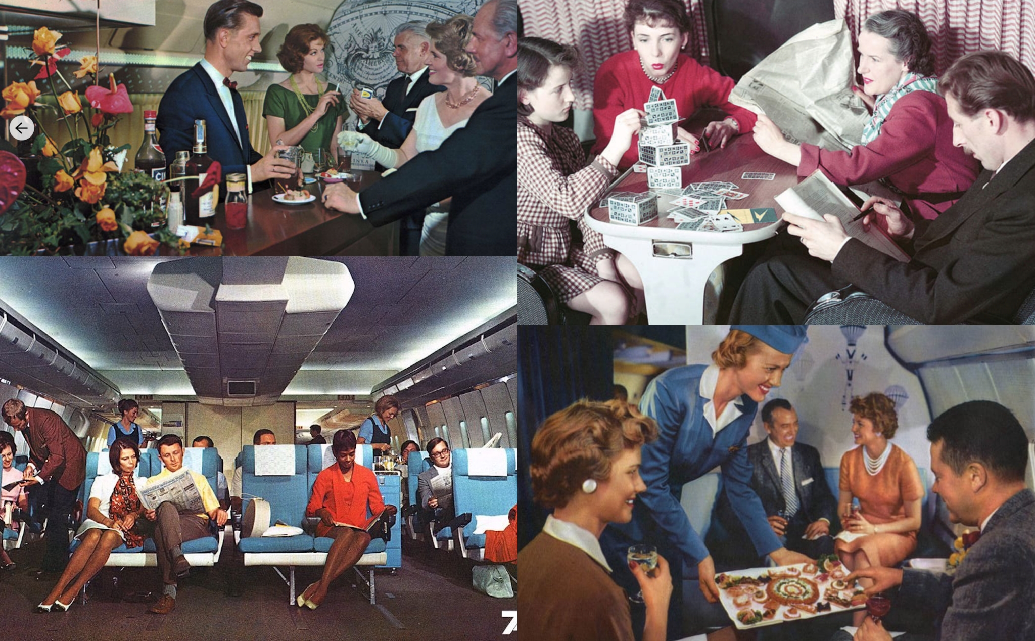 Những bức ảnh cho thấy việc đi máy bay từng là một trải nghiệm sang trọng